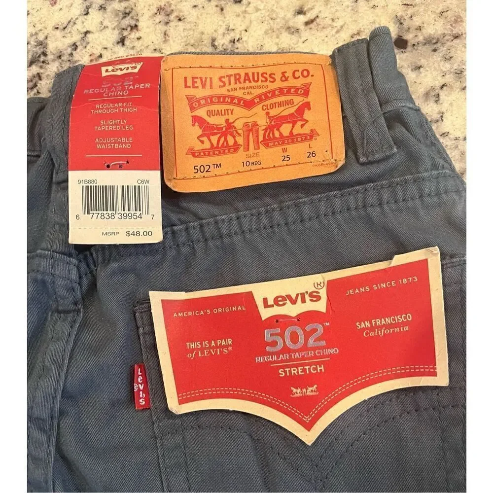 Levi's Boys' 502 Regular Taper Fit Chino Pants